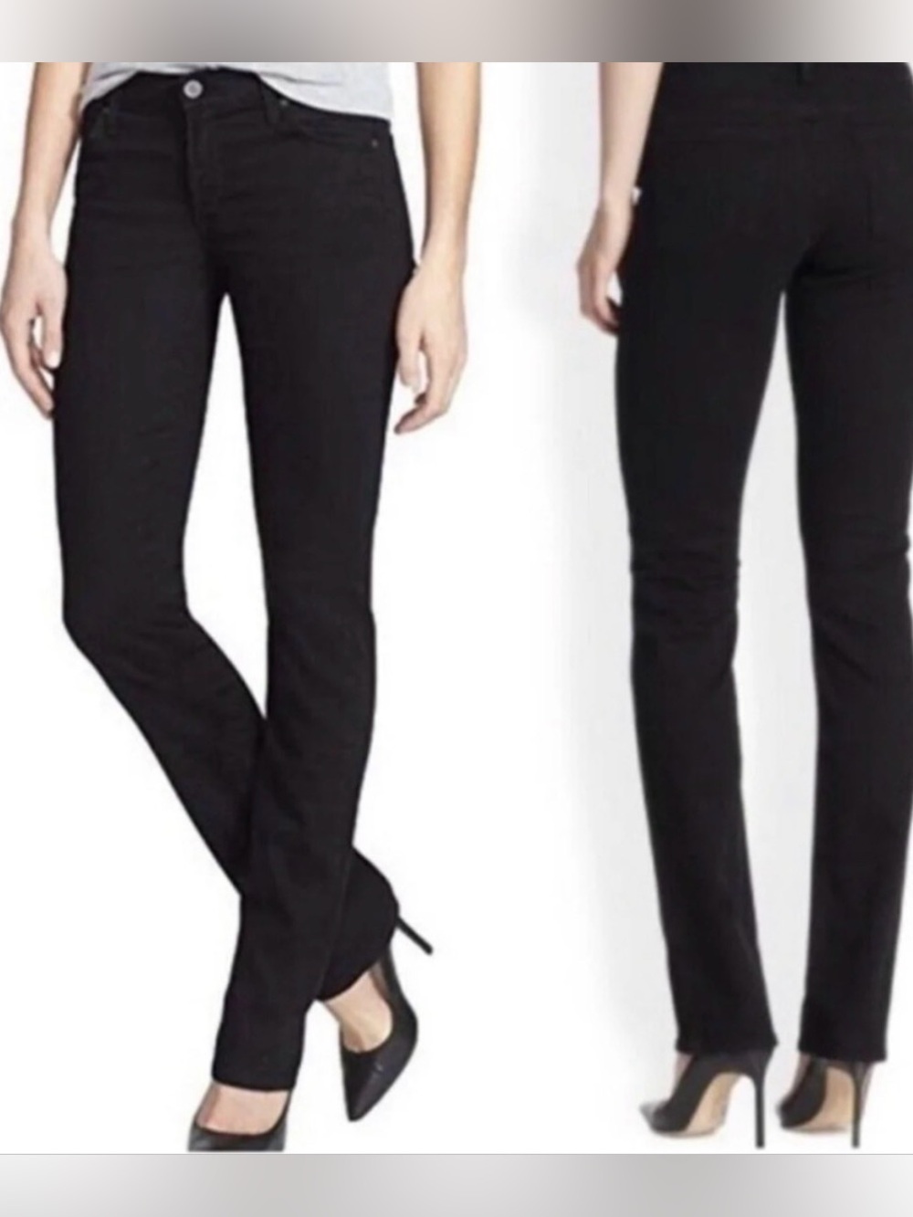 Citizens Of Humanity Black Ava low rise straight leg  Jeans